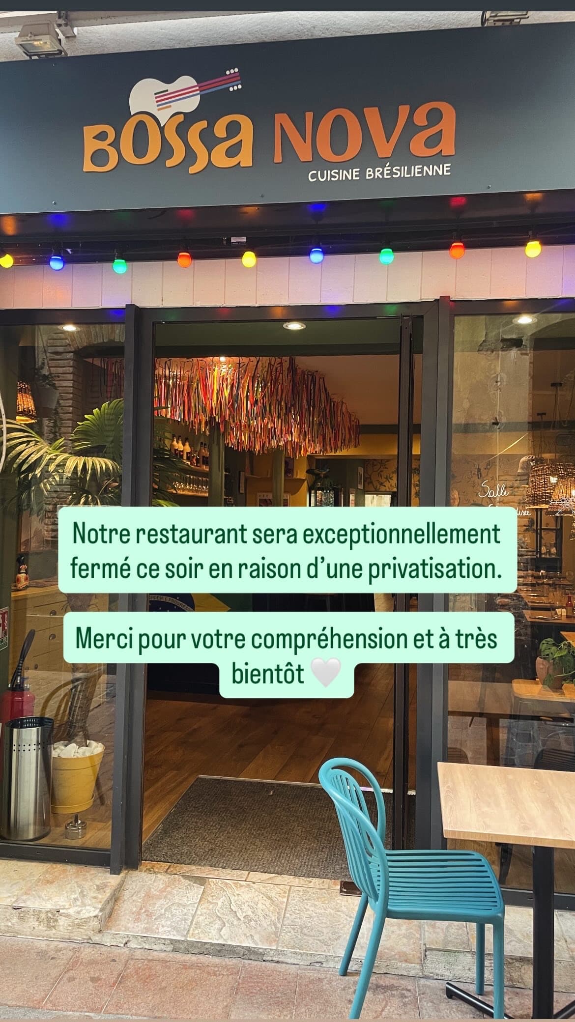 Le jeudi, 15 janvier, à partir de 19:30 il y aura au restaurant Bossa Nova une présentation musicale avec Anouk Lacoste, Morena Rosa et Lucas Notaro. Réservation conseillée.